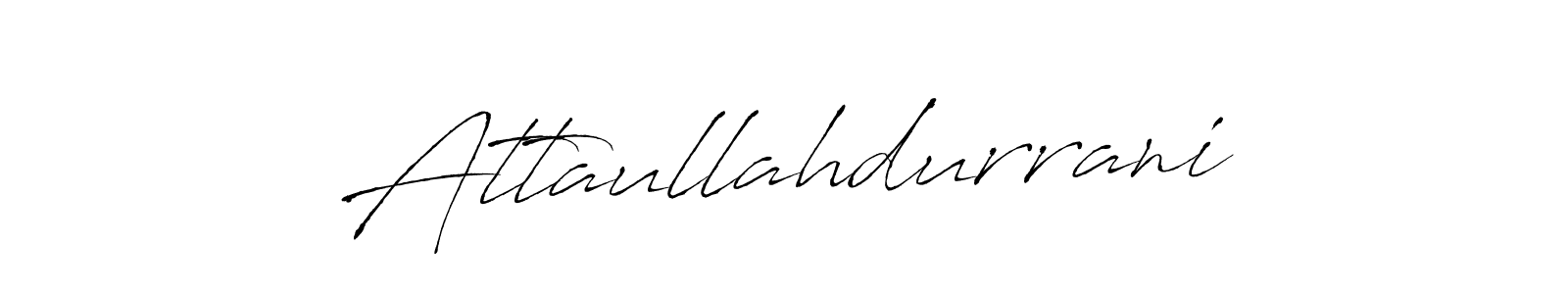 Attaullahdurrani stylish signature style. Best Handwritten Sign (Antro_Vectra) for my name. Handwritten Signature Collection Ideas for my name Attaullahdurrani. Attaullahdurrani signature style 6 images and pictures png