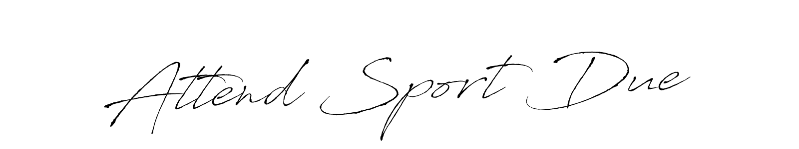 Design your own signature with our free online signature maker. With this signature software, you can create a handwritten (Antro_Vectra) signature for name Attend Sport Due. Attend Sport Due signature style 6 images and pictures png