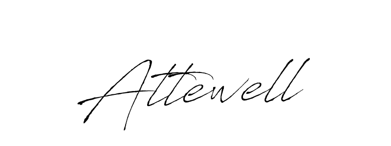 The best way (Antro_Vectra) to make a short signature is to pick only two or three words in your name. The name Attewell include a total of six letters. For converting this name. Attewell signature style 6 images and pictures png