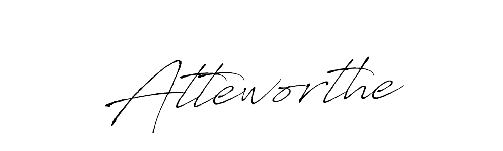 Use a signature maker to create a handwritten signature online. With this signature software, you can design (Antro_Vectra) your own signature for name Atteworthe. Atteworthe signature style 6 images and pictures png