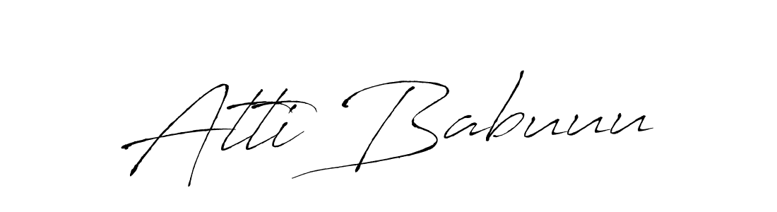 Make a beautiful signature design for name Atti Babuuu. Use this online signature maker to create a handwritten signature for free. Atti Babuuu signature style 6 images and pictures png