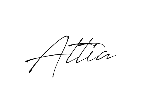 Attia stylish signature style. Best Handwritten Sign (Antro_Vectra) for my name. Handwritten Signature Collection Ideas for my name Attia. Attia signature style 6 images and pictures png