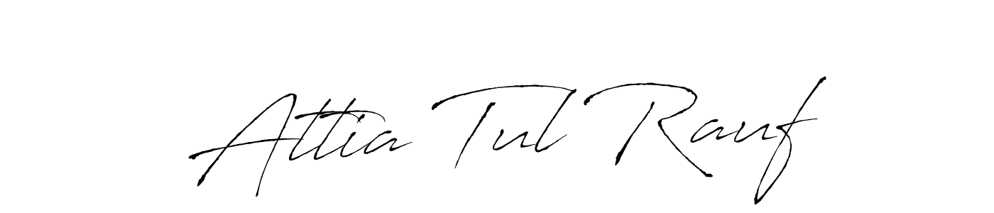 Once you've used our free online signature maker to create your best signature Antro_Vectra style, it's time to enjoy all of the benefits that Attia Tul Rauf name signing documents. Attia Tul Rauf signature style 6 images and pictures png