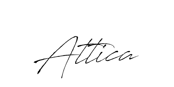 Use a signature maker to create a handwritten signature online. With this signature software, you can design (Antro_Vectra) your own signature for name Attica. Attica signature style 6 images and pictures png