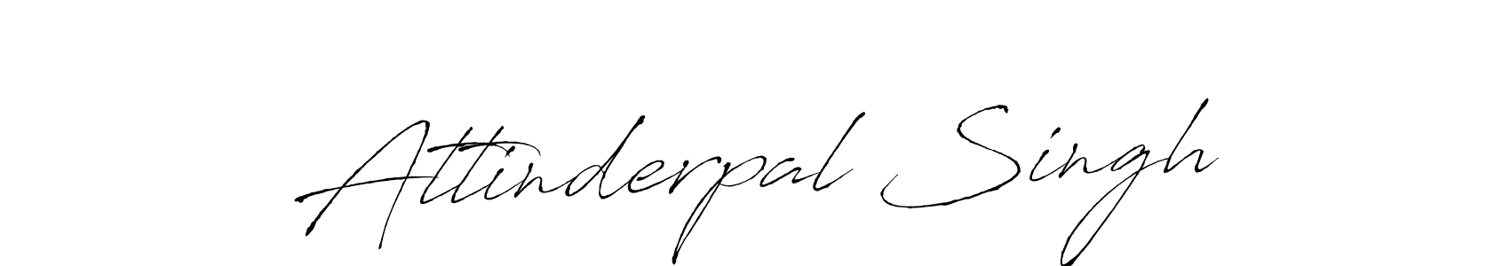 Design your own signature with our free online signature maker. With this signature software, you can create a handwritten (Antro_Vectra) signature for name Attinderpal Singh. Attinderpal Singh signature style 6 images and pictures png