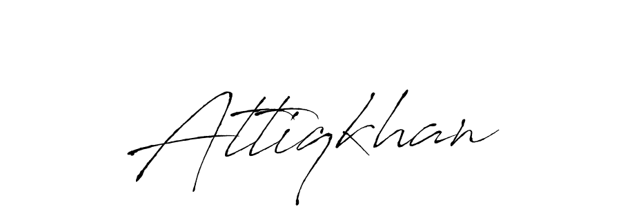 if you are searching for the best signature style for your name Attiqkhan. so please give up your signature search. here we have designed multiple signature styles  using Antro_Vectra. Attiqkhan signature style 6 images and pictures png