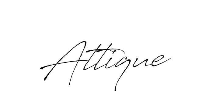 You can use this online signature creator to create a handwritten signature for the name Attique. This is the best online autograph maker. Attique signature style 6 images and pictures png