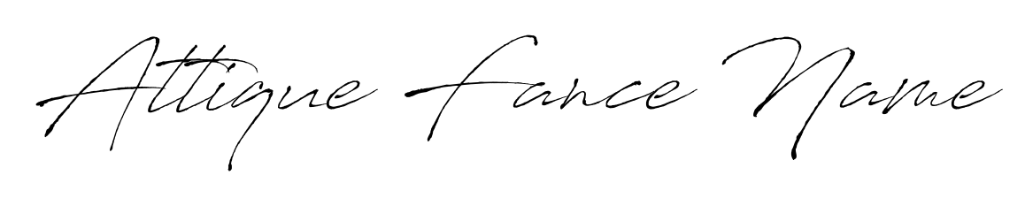 Personalize your online presence with Attique Fance Name signature rendered in elegant Antro_Vectra font. Great for website footers and blogs. Attique Fance Name signature style 6 images and pictures png