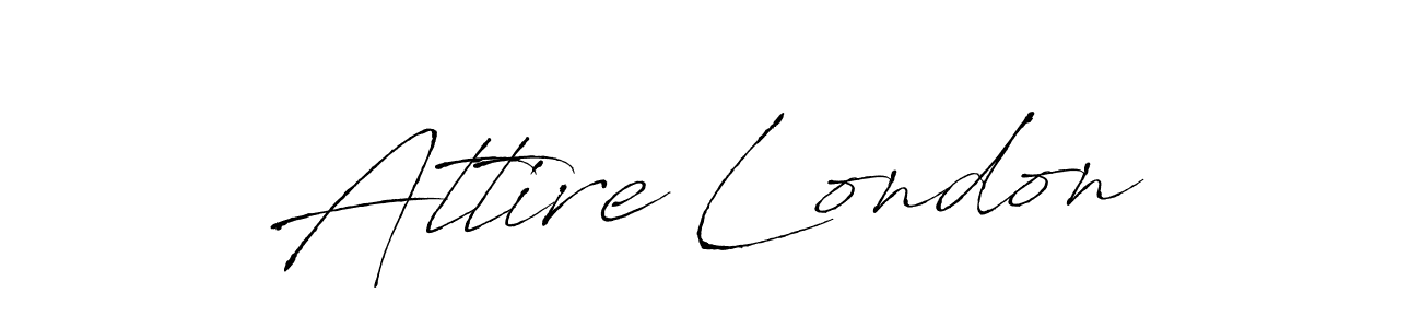 Design your own signature with our free online signature maker. With this signature software, you can create a handwritten (Antro_Vectra) signature for name Attire London. Attire London signature style 6 images and pictures png