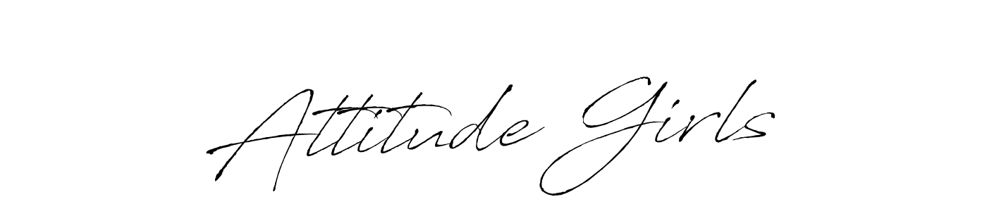 How to make Attitude Girls signature? Antro_Vectra is a professional autograph style. Create handwritten signature for Attitude Girls name. Attitude Girls signature style 6 images and pictures png