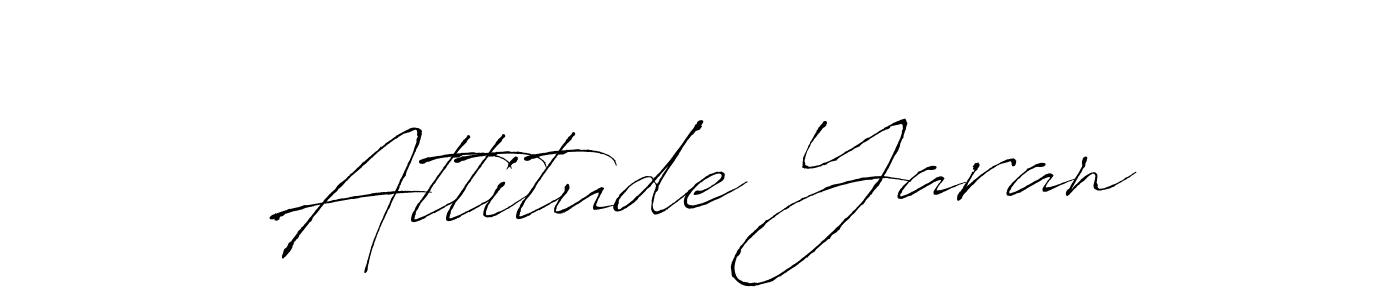 Also You can easily find your signature by using the search form. We will create Attitude Yaran name handwritten signature images for you free of cost using Antro_Vectra sign style. Attitude Yaran signature style 6 images and pictures png