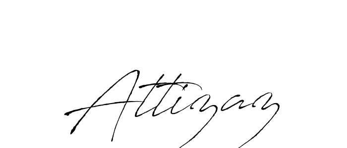 The best way (Antro_Vectra) to make a short signature is to pick only two or three words in your name. The name Attizaz include a total of six letters. For converting this name. Attizaz signature style 6 images and pictures png