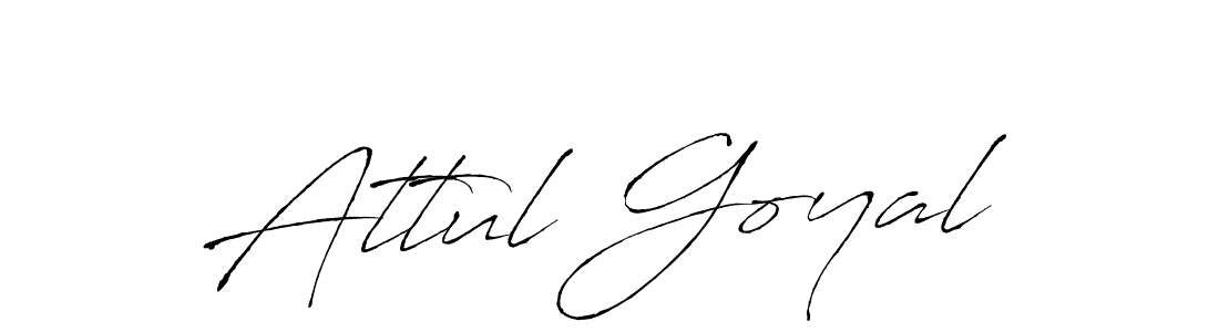 Attul Goyal stylish signature style. Best Handwritten Sign (Antro_Vectra) for my name. Handwritten Signature Collection Ideas for my name Attul Goyal. Attul Goyal signature style 6 images and pictures png