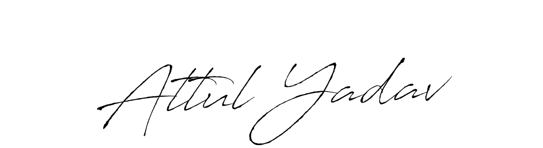 You can use this online signature creator to create a handwritten signature for the name Attul Yadav. This is the best online autograph maker. Attul Yadav signature style 6 images and pictures png