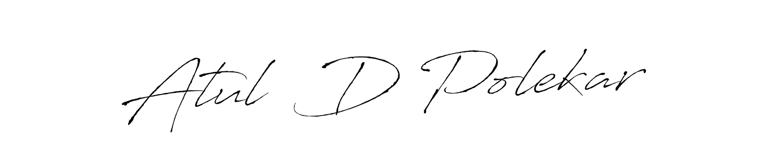 Make a beautiful signature design for name Atul  D Polekar. With this signature (Antro_Vectra) style, you can create a handwritten signature for free. Atul  D Polekar signature style 6 images and pictures png