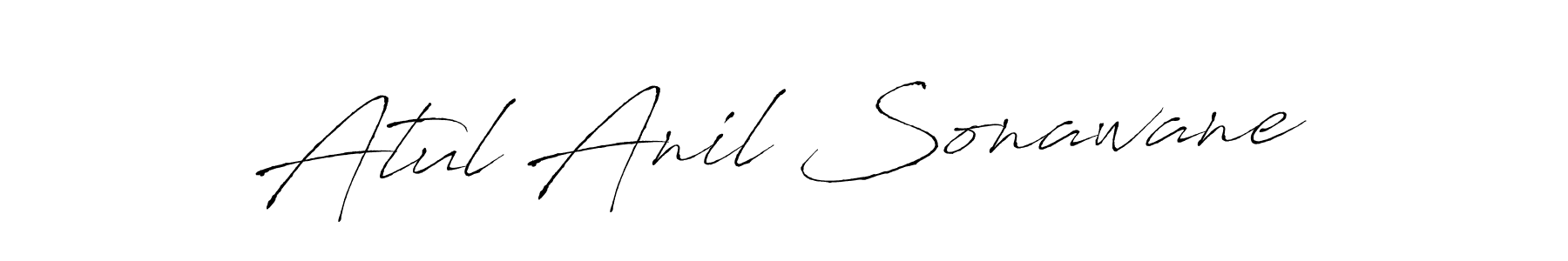 Design your own signature with our free online signature maker. With this signature software, you can create a handwritten (Antro_Vectra) signature for name Atul Anil Sonawane. Atul Anil Sonawane signature style 6 images and pictures png