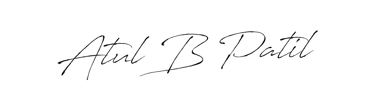 Atul B Patil stylish signature style. Best Handwritten Sign (Antro_Vectra) for my name. Handwritten Signature Collection Ideas for my name Atul B Patil. Atul B Patil signature style 6 images and pictures png