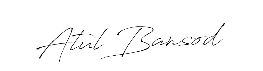 Also we have Atul Bansod name is the best signature style. Create professional handwritten signature collection using Antro_Vectra autograph style. Atul Bansod signature style 6 images and pictures png