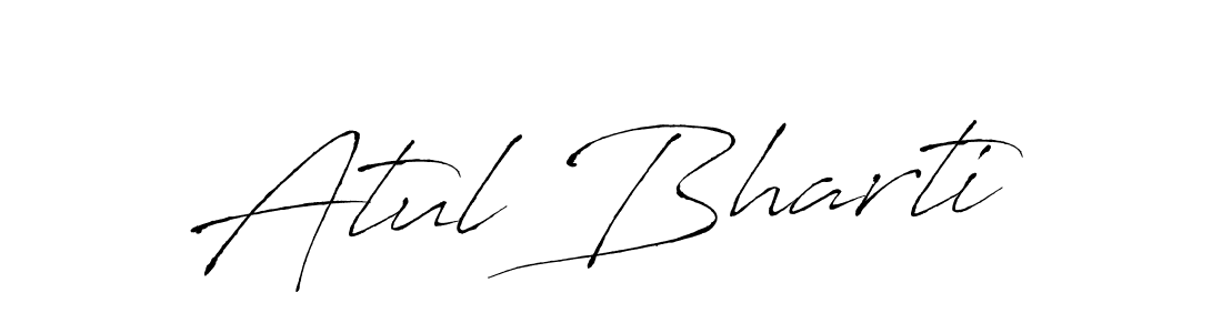 Create a beautiful signature design for name Atul Bharti. With this signature (Antro_Vectra) fonts, you can make a handwritten signature for free. Atul Bharti signature style 6 images and pictures png