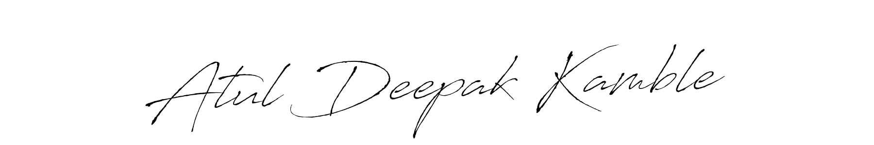 Create a beautiful signature design for name Atul Deepak Kamble. With this signature (Antro_Vectra) fonts, you can make a handwritten signature for free. Atul Deepak Kamble signature style 6 images and pictures png