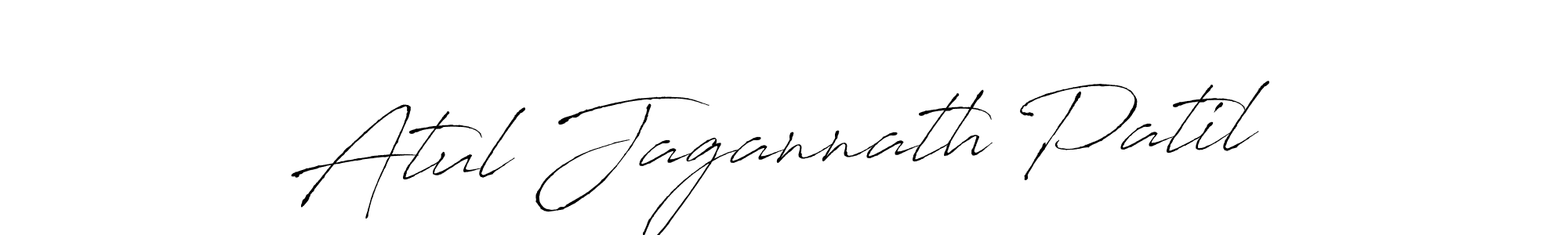 How to make Atul Jagannath Patil name signature. Use Antro_Vectra style for creating short signs online. This is the latest handwritten sign. Atul Jagannath Patil signature style 6 images and pictures png