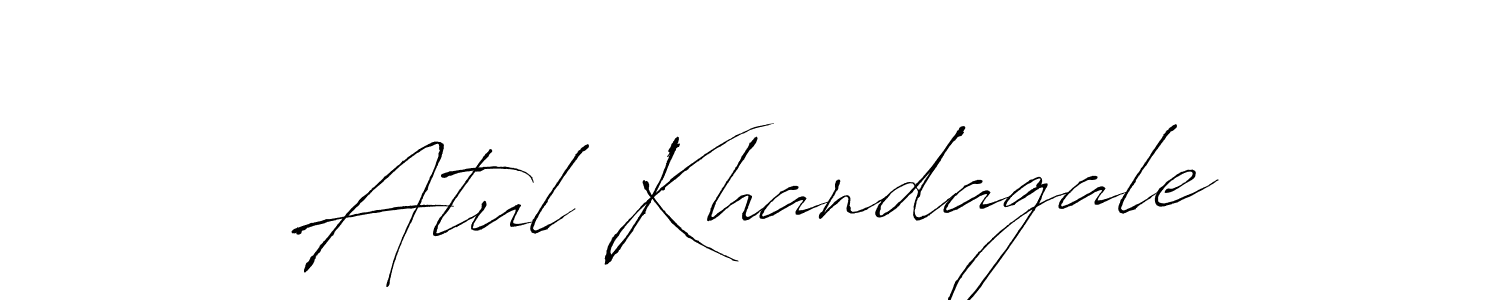 Also we have Atul Khandagale name is the best signature style. Create professional handwritten signature collection using Antro_Vectra autograph style. Atul Khandagale signature style 6 images and pictures png