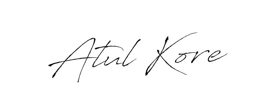 Once you've used our free online signature maker to create your best signature Antro_Vectra style, it's time to enjoy all of the benefits that Atul Kore name signing documents. Atul Kore signature style 6 images and pictures png