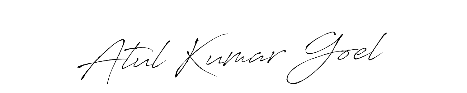 Make a beautiful signature design for name Atul Kumar Goel. With this signature (Antro_Vectra) style, you can create a handwritten signature for free. Atul Kumar Goel signature style 6 images and pictures png