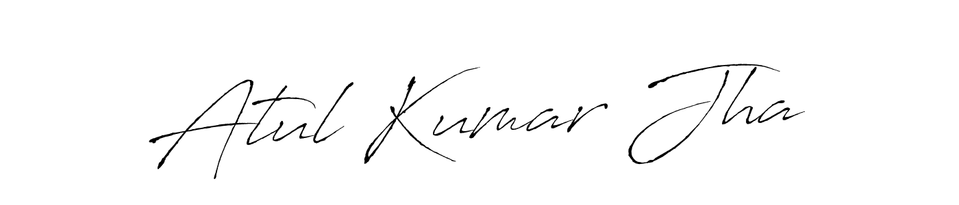 Atul Kumar Jha stylish signature style. Best Handwritten Sign (Antro_Vectra) for my name. Handwritten Signature Collection Ideas for my name Atul Kumar Jha. Atul Kumar Jha signature style 6 images and pictures png