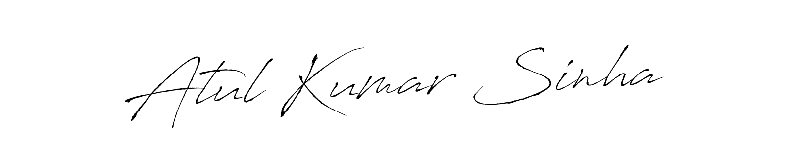 Design your own signature with our free online signature maker. With this signature software, you can create a handwritten (Antro_Vectra) signature for name Atul Kumar Sinha. Atul Kumar Sinha signature style 6 images and pictures png