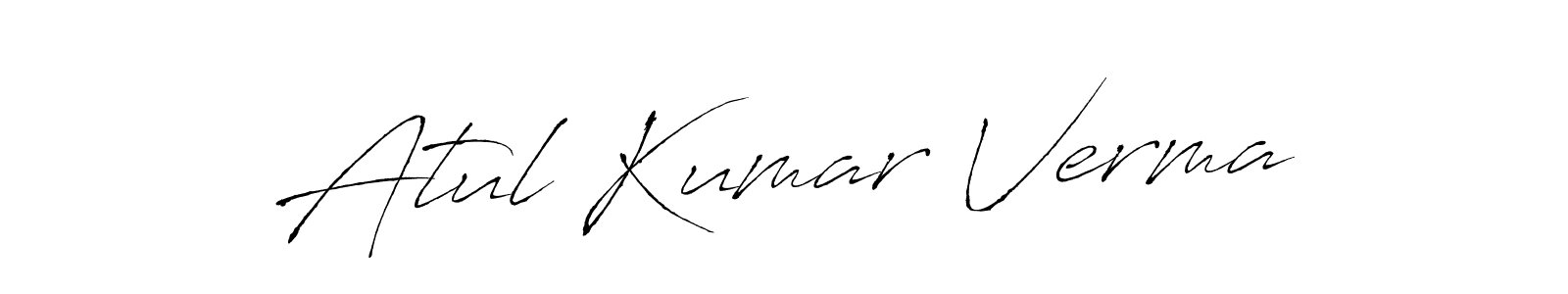 Antro_Vectra is a professional signature style that is perfect for those who want to add a touch of class to their signature. It is also a great choice for those who want to make their signature more unique. Get Atul Kumar Verma name to fancy signature for free. Atul Kumar Verma signature style 6 images and pictures png