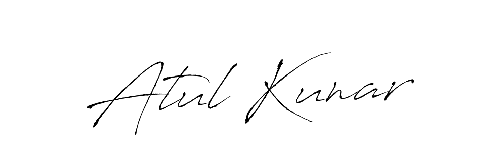 Atul Kunar stylish signature style. Best Handwritten Sign (Antro_Vectra) for my name. Handwritten Signature Collection Ideas for my name Atul Kunar. Atul Kunar signature style 6 images and pictures png