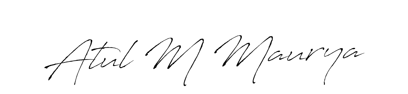 Use a signature maker to create a handwritten signature online. With this signature software, you can design (Antro_Vectra) your own signature for name Atul M Maurya. Atul M Maurya signature style 6 images and pictures png