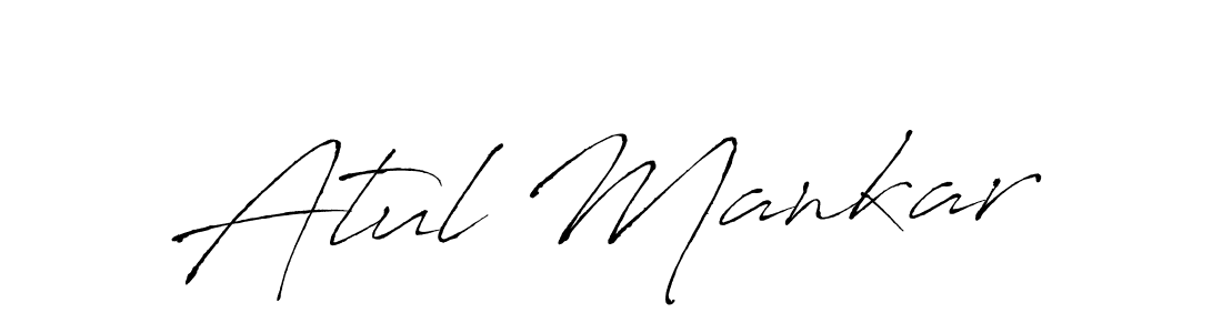 Antro_Vectra is a professional signature style that is perfect for those who want to add a touch of class to their signature. It is also a great choice for those who want to make their signature more unique. Get Atul Mankar name to fancy signature for free. Atul Mankar signature style 6 images and pictures png