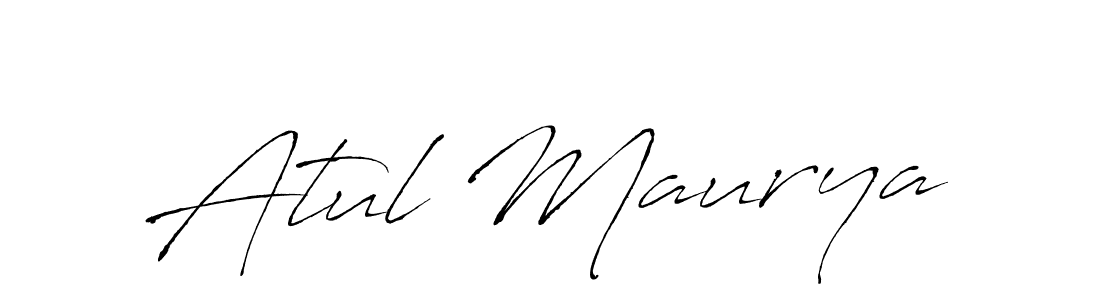 Use a signature maker to create a handwritten signature online. With this signature software, you can design (Antro_Vectra) your own signature for name Atul Maurya. Atul Maurya signature style 6 images and pictures png