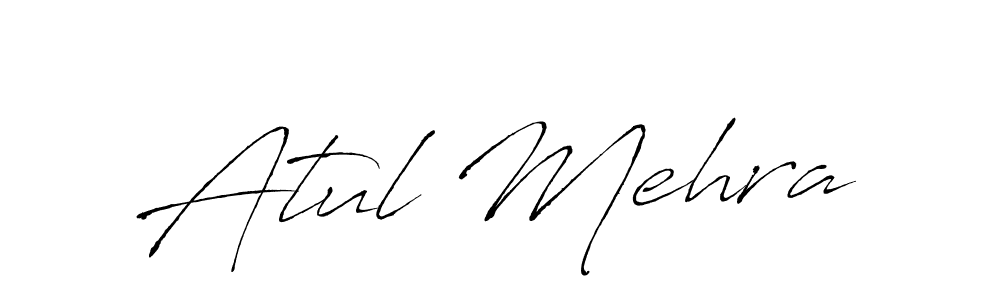 Make a beautiful signature design for name Atul Mehra. With this signature (Antro_Vectra) style, you can create a handwritten signature for free. Atul Mehra signature style 6 images and pictures png