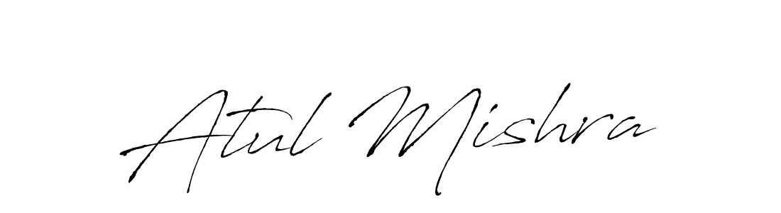 Create a beautiful signature design for name Atul Mishra. With this signature (Antro_Vectra) fonts, you can make a handwritten signature for free. Atul Mishra signature style 6 images and pictures png