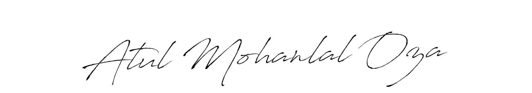 This is the best signature style for the Atul Mohanlal Oza name. Also you like these signature font (Antro_Vectra). Mix name signature. Atul Mohanlal Oza signature style 6 images and pictures png