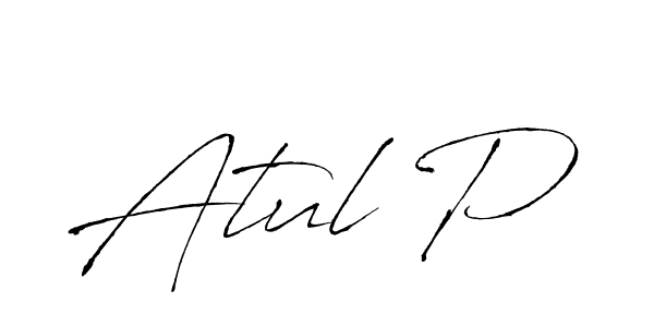 Also You can easily find your signature by using the search form. We will create Atul P name handwritten signature images for you free of cost using Antro_Vectra sign style. Atul P signature style 6 images and pictures png