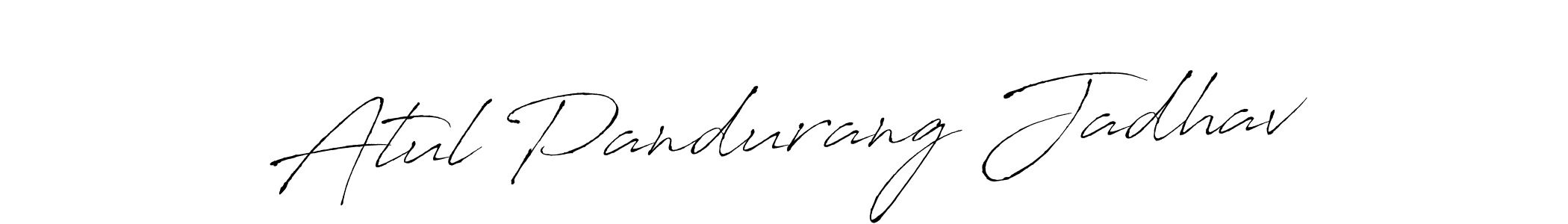 Atul Pandurang Jadhav stylish signature style. Best Handwritten Sign (Antro_Vectra) for my name. Handwritten Signature Collection Ideas for my name Atul Pandurang Jadhav. Atul Pandurang Jadhav signature style 6 images and pictures png