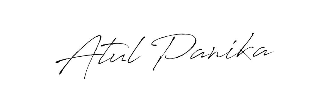 Create a beautiful signature design for name Atul Panika. With this signature (Antro_Vectra) fonts, you can make a handwritten signature for free. Atul Panika signature style 6 images and pictures png