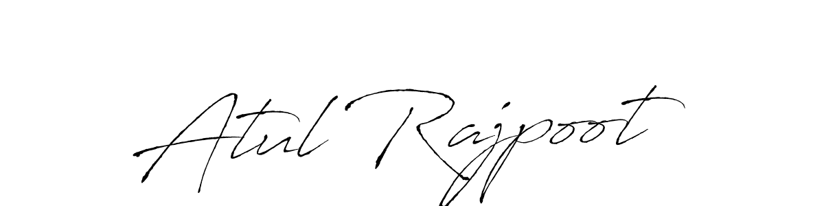 How to make Atul Rajpoot name signature. Use Antro_Vectra style for creating short signs online. This is the latest handwritten sign. Atul Rajpoot signature style 6 images and pictures png