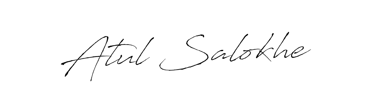 How to make Atul Salokhe signature? Antro_Vectra is a professional autograph style. Create handwritten signature for Atul Salokhe name. Atul Salokhe signature style 6 images and pictures png