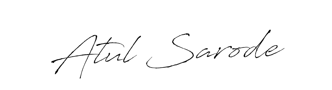 Make a beautiful signature design for name Atul Sarode. With this signature (Antro_Vectra) style, you can create a handwritten signature for free. Atul Sarode signature style 6 images and pictures png