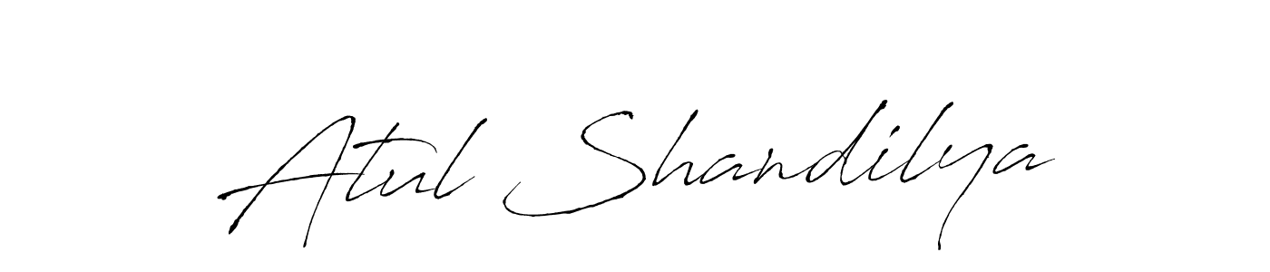 Also we have Atul Shandilya name is the best signature style. Create professional handwritten signature collection using Antro_Vectra autograph style. Atul Shandilya signature style 6 images and pictures png