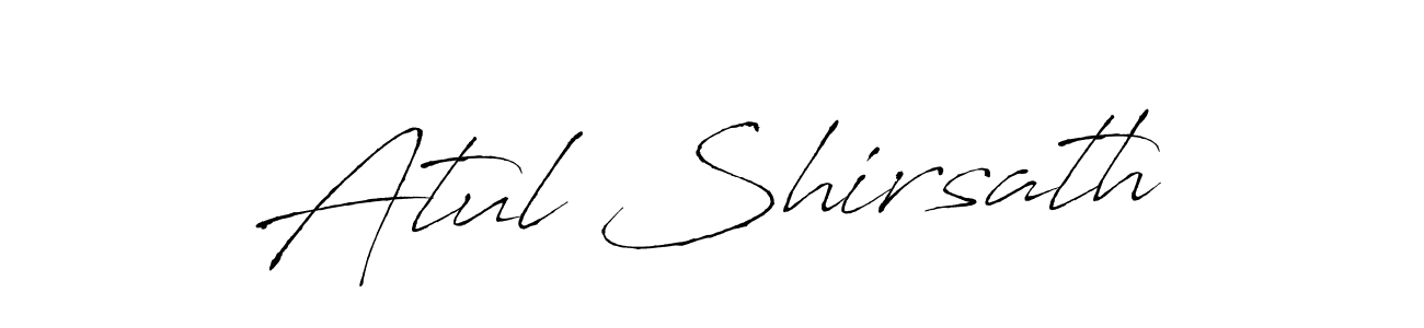 Use a signature maker to create a handwritten signature online. With this signature software, you can design (Antro_Vectra) your own signature for name Atul Shirsath. Atul Shirsath signature style 6 images and pictures png