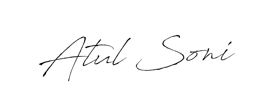 Also You can easily find your signature by using the search form. We will create Atul Soni name handwritten signature images for you free of cost using Antro_Vectra sign style. Atul Soni signature style 6 images and pictures png