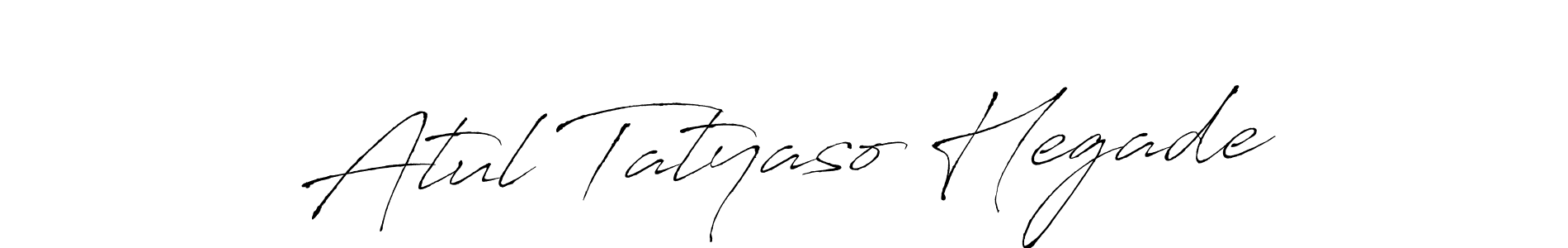 Create a beautiful signature design for name Atul Tatyaso Hegade. With this signature (Antro_Vectra) fonts, you can make a handwritten signature for free. Atul Tatyaso Hegade signature style 6 images and pictures png