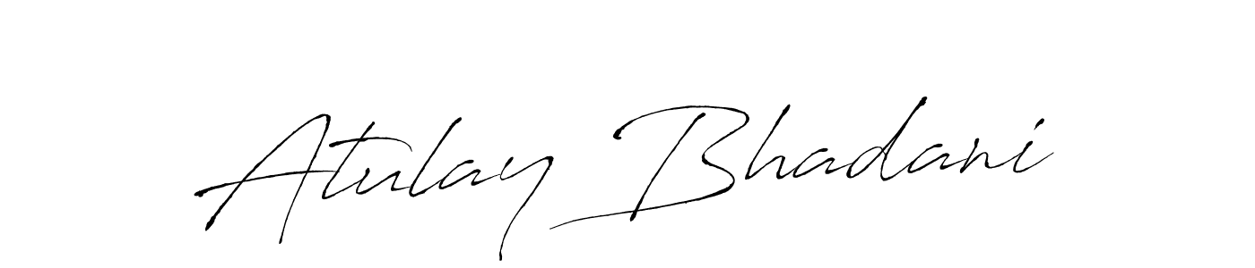 This is the best signature style for the Atulay Bhadani name. Also you like these signature font (Antro_Vectra). Mix name signature. Atulay Bhadani signature style 6 images and pictures png