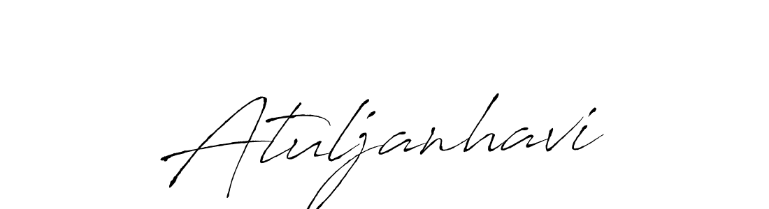 How to make Atuljanhavi signature? Antro_Vectra is a professional autograph style. Create handwritten signature for Atuljanhavi name. Atuljanhavi signature style 6 images and pictures png